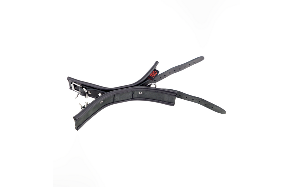 Leather Double Handcuffs - Black