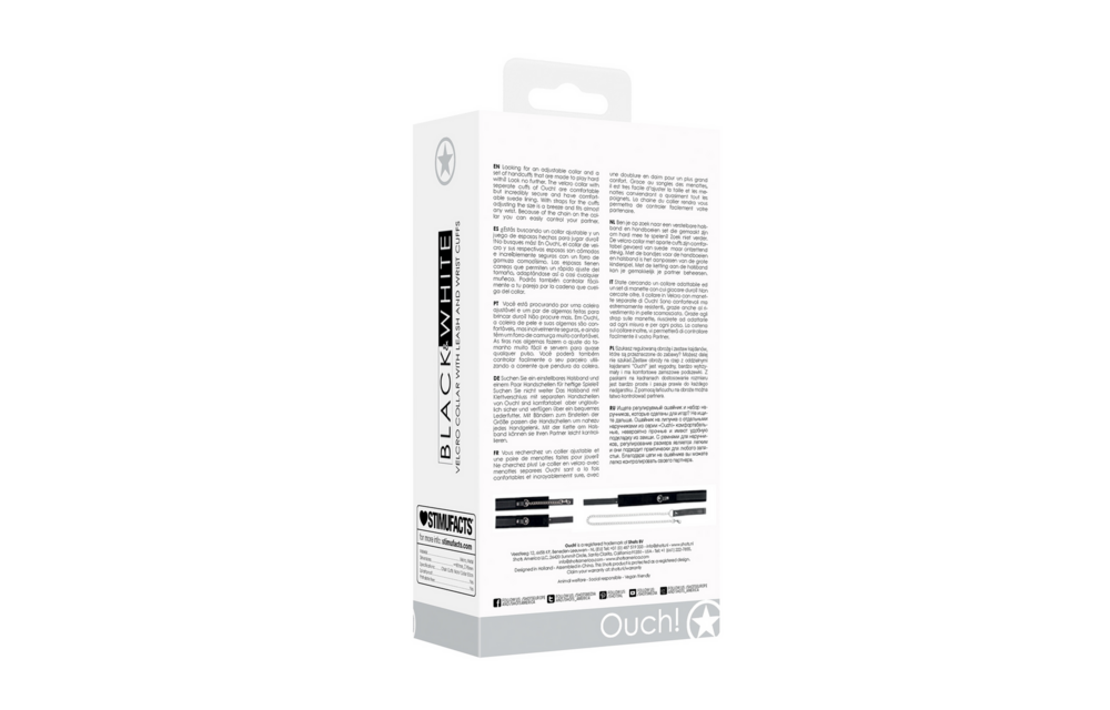 Velcro Collar With Leash & Handcuffs – Sturdy & Comfortable