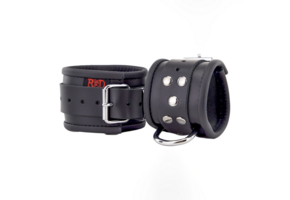 Leather Handcuffs Black – Comfort & Excitement From Red Leather