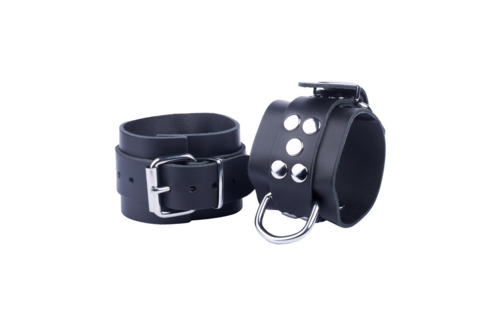 Ultra Leather Handcuffs Black - Strong, Comfortable & Safe