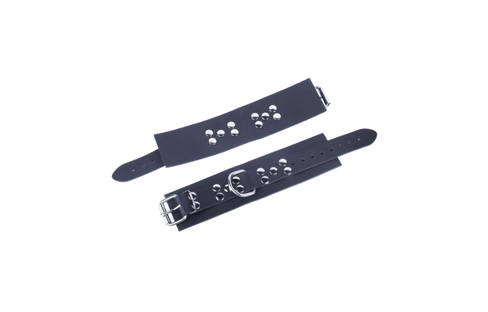 Ultra Leather Handschellen - Schwarz