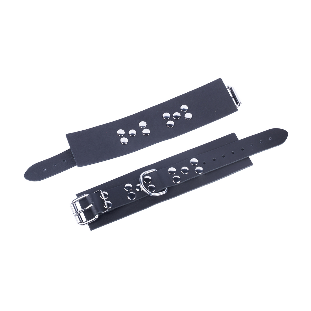 Ultra Leather Handcuffs Black - Strong, Comfortable & Safe