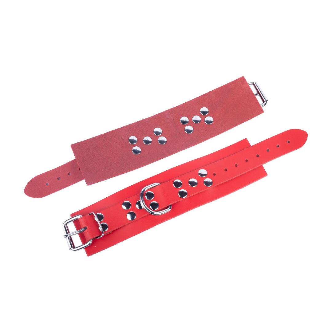 Ultra Leather Handboeien - Rood