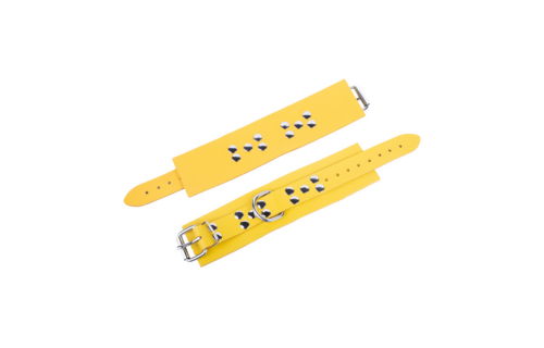 Ultra Leather Handschellen - Gelb