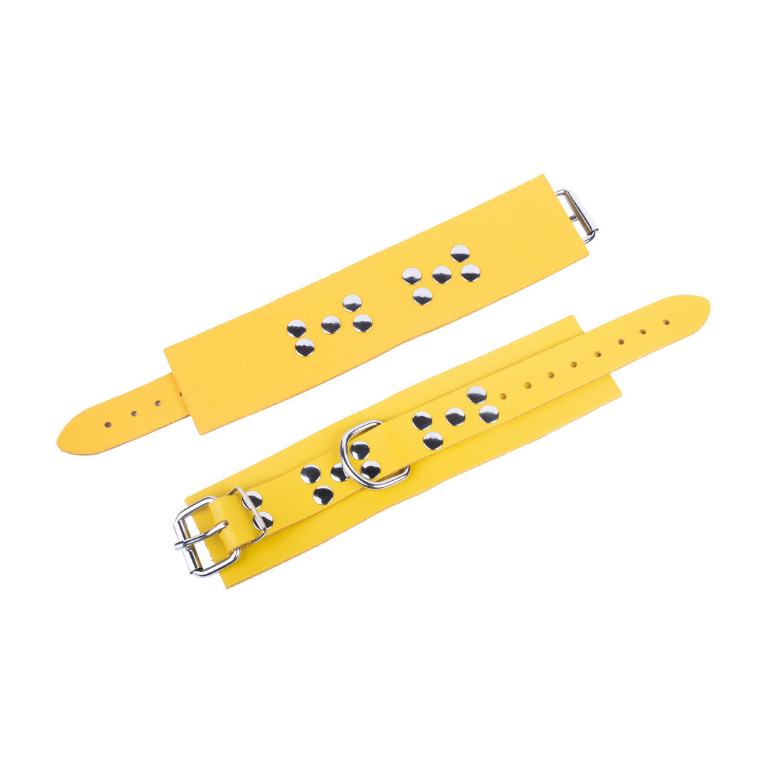 Ultra Leather Handschellen - Gelb