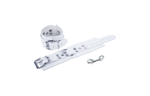 Ultra Leather Handcuffs White – Sturdy, Stylish & Durable