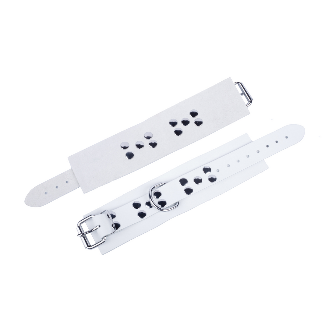 Ultra Leather Handcuffs White – Sturdy, Stylish & Durable