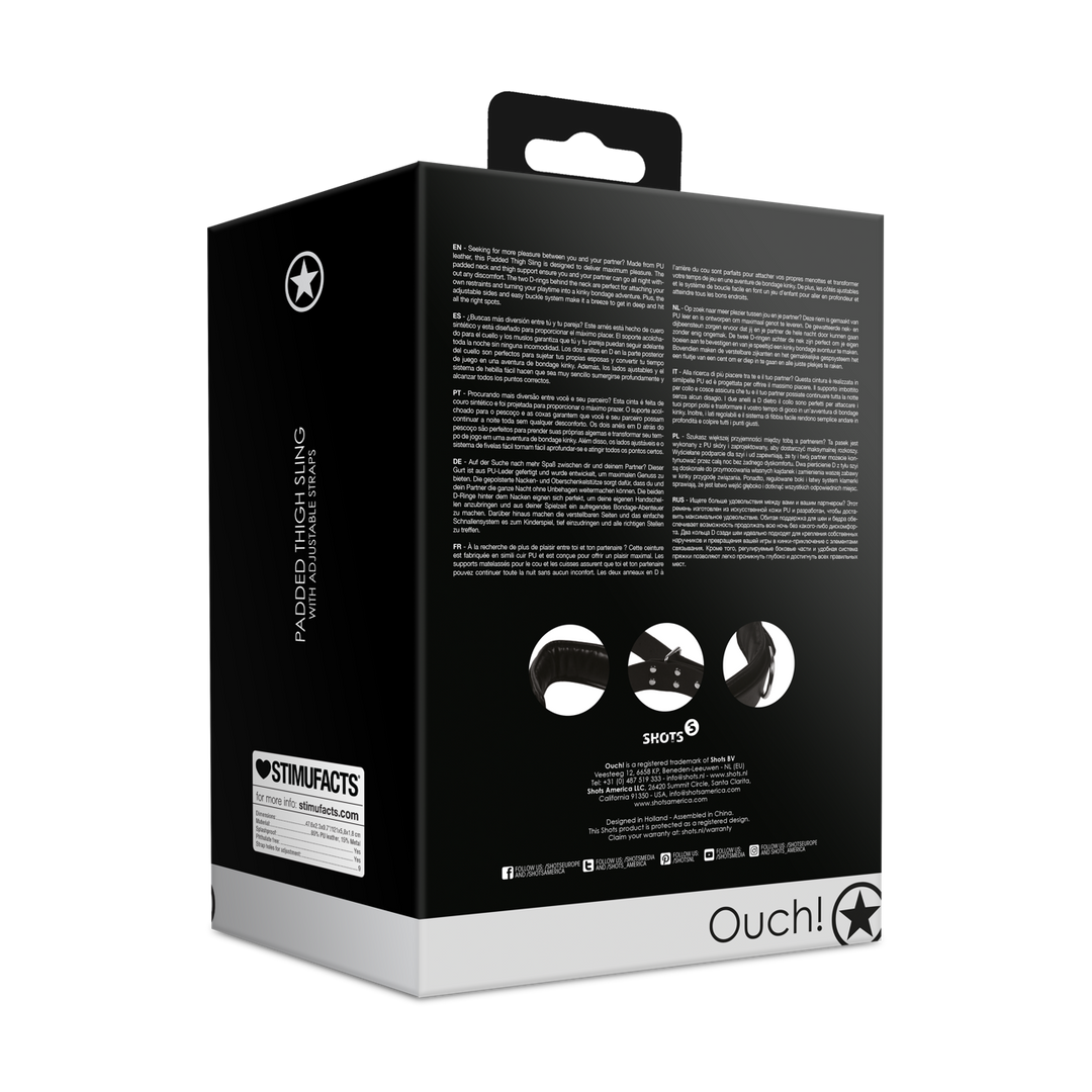 Gewatteerde Dijband Zwart | Comfort & Kinky Plezier