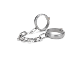 Heavy Duty Handcuffs Silver - Strong & Durable Prowler Red