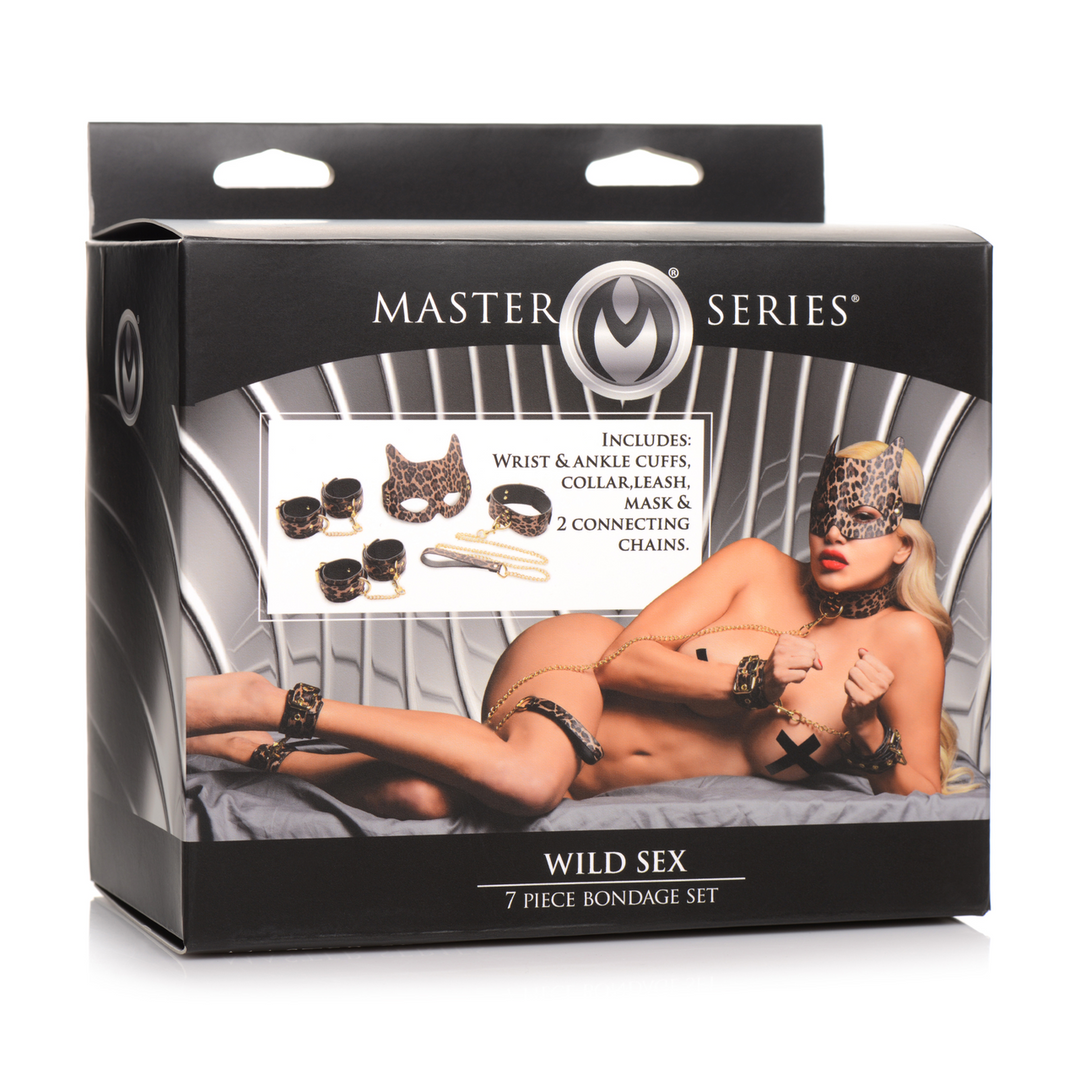 Bondageset Luipaardprint 7-Delig | Stijlvol & Comfortabel