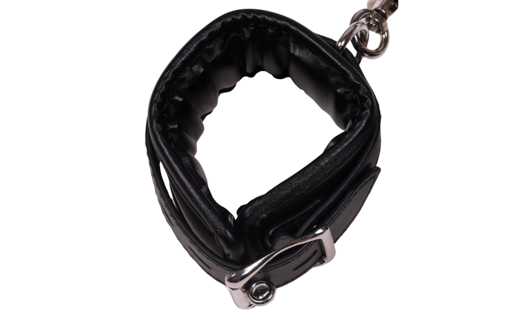 Body Harness with Thigh and Handcuffs Black – BDSM Fun