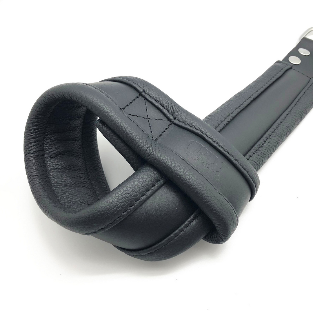 Leather Suspension Handcuffs Black – Stylish & Durable