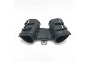 Leather Double Handcuffs Black – Luxurious, Sturdy & Stylish