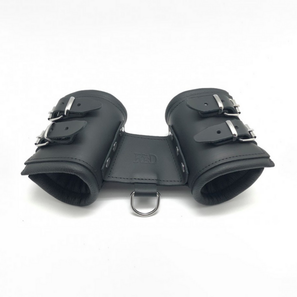 Leather Double Handcuffs Black – Luxurious, Sturdy & Stylish