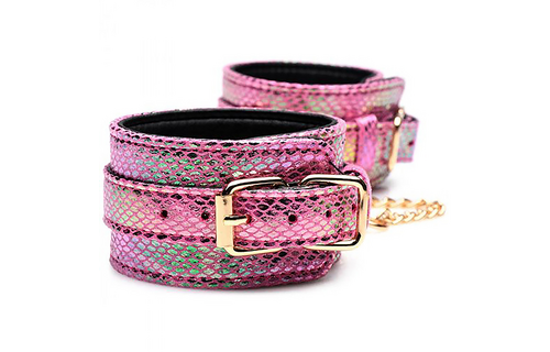 Bondage Set Slangenprint Roze | Verleidelijk & Uniek