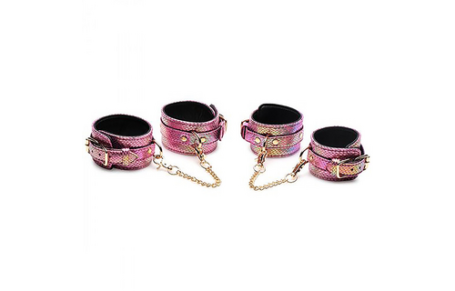 Bondage Set Slangenprint Roze | Verleidelijk & Uniek