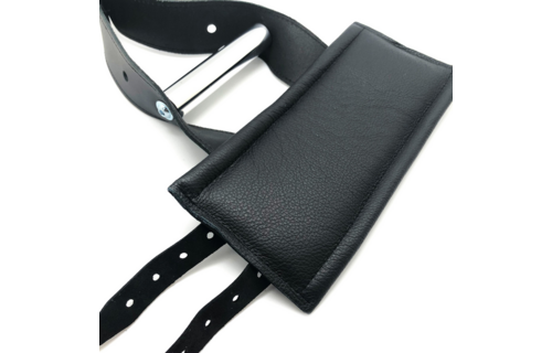 Deluxe Leather Suspension Handcuffs - Black