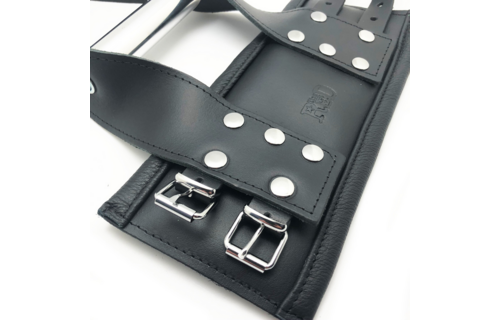 Luxury Leather Suspension Cuffs Black – Comfort & Safety