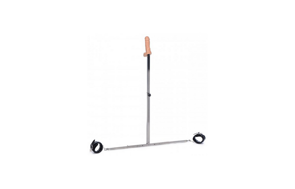 Squat Spreidstang Met Enkelboeien & Anale Dildo | Xr Brands