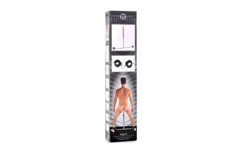 Squat Spreader Bar with Ankle Cuffs & Anal Dildo | Xr Brands