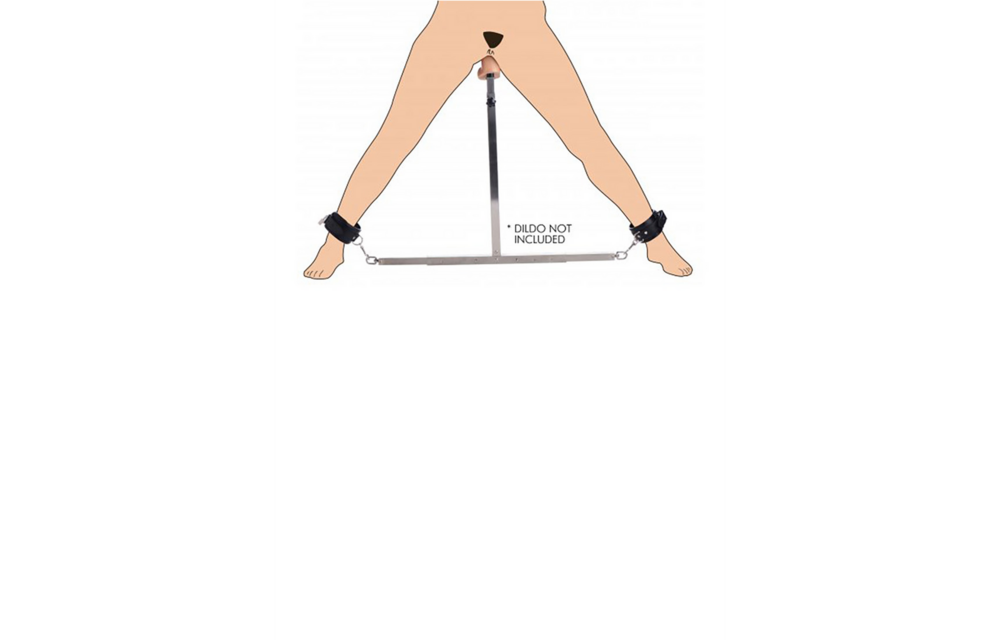 Squat Spreizstange mit Fußfesseln & Analdildo | Xr Brands