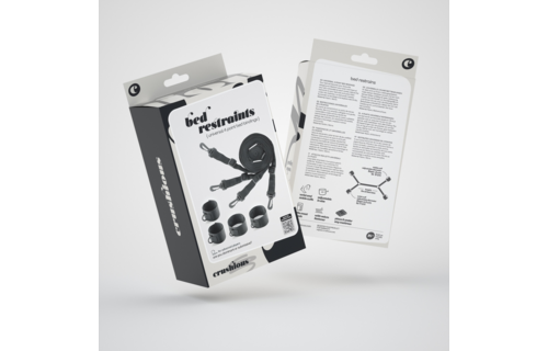 Universelle Bettfesseln Schwarz – Verstellbares Bettfesselset