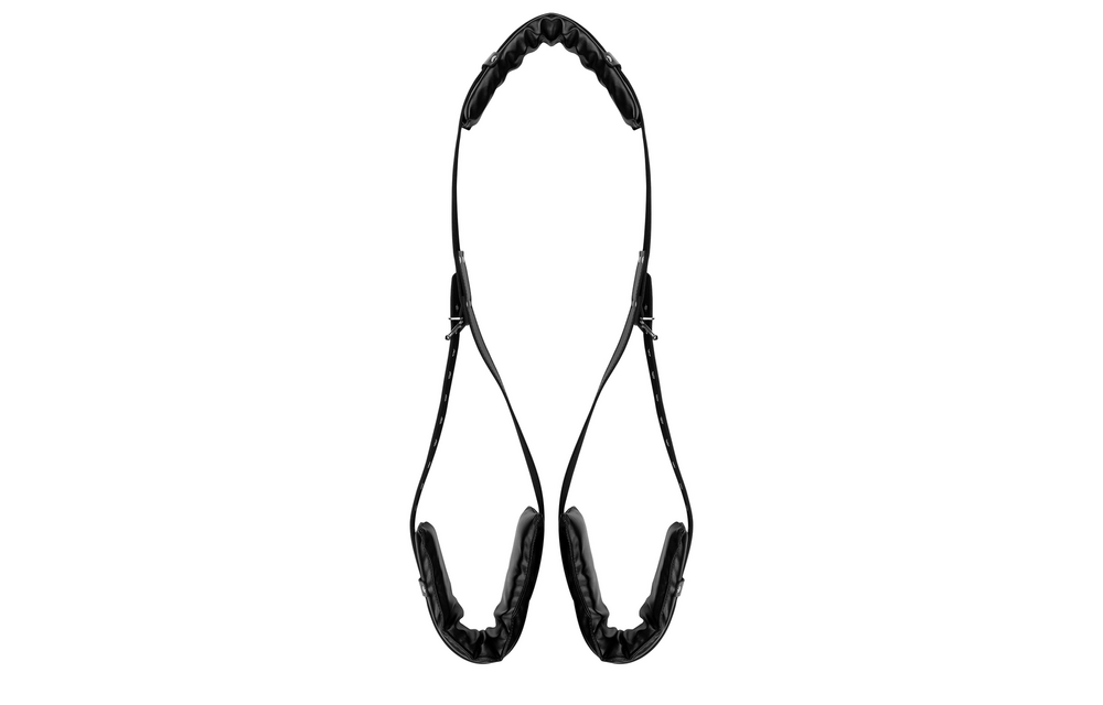 Padded Black Thigh Strap with Adjustable Straps | Ouch!