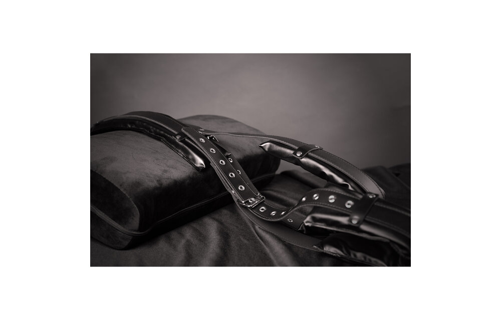 Padded Black Thigh Strap with Adjustable Straps | Ouch!