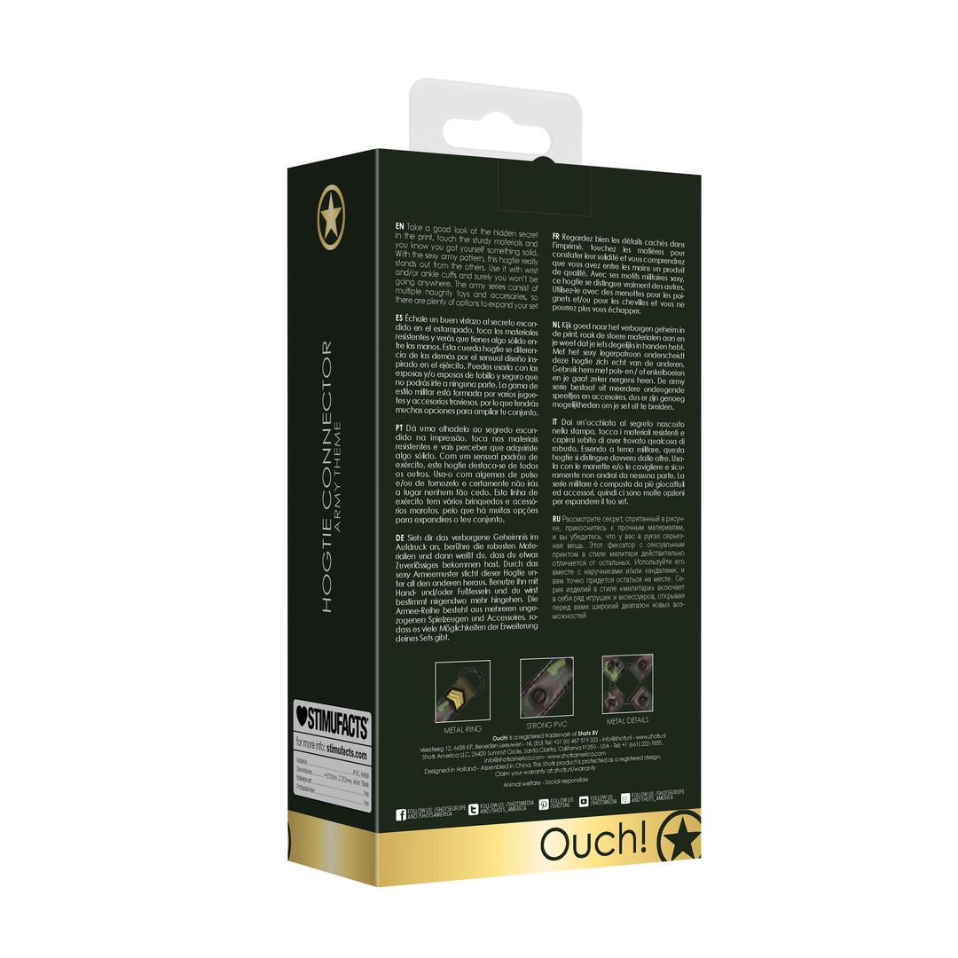 Hogtie Connector Legerthema – Stoer, Duurzaam & Comfortabel