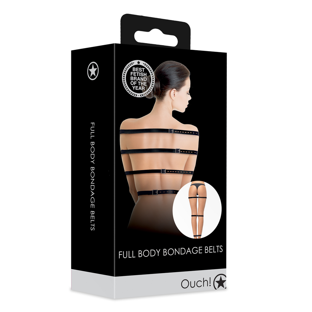 Full Body Bondage Straps Black – Ultimate Control