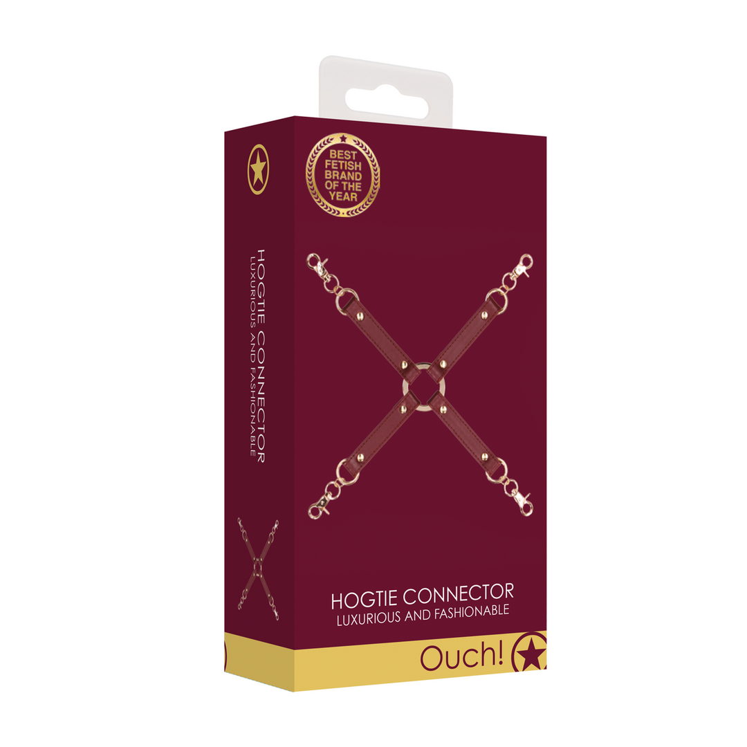 Hogtie Connector Luxury BDSM Leather Look | Ouch Halo Red