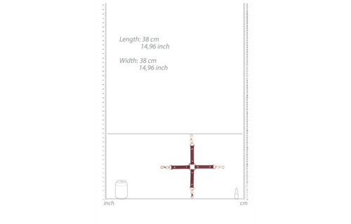 Hogtie Connector Luxury BDSM Leather Look | Ouch Halo Red