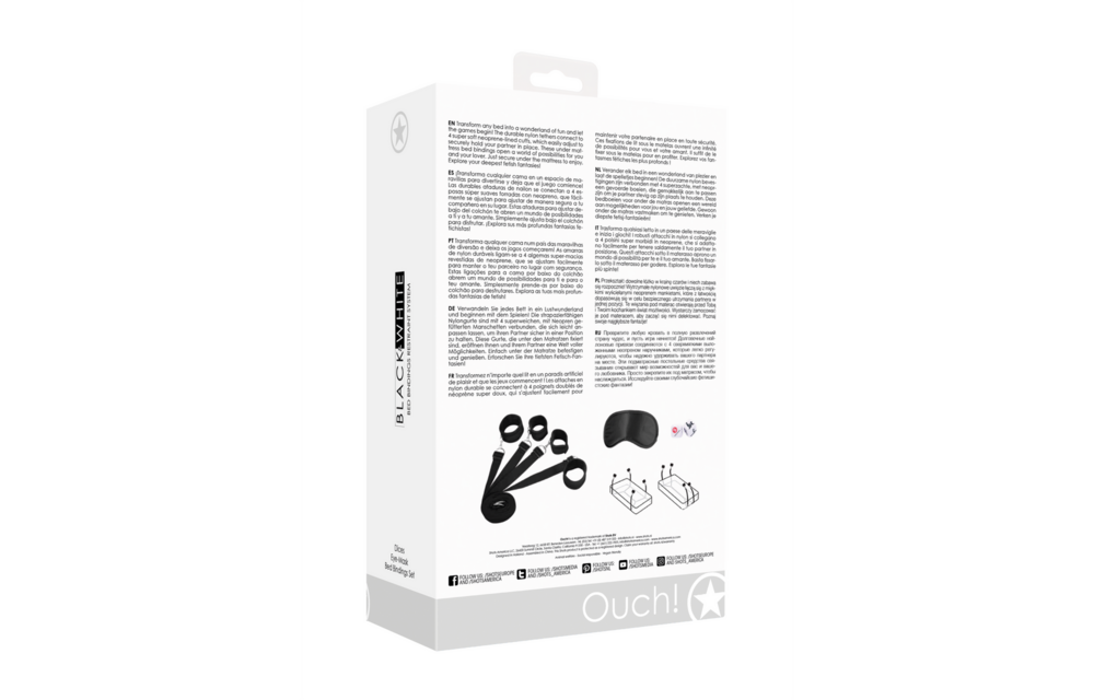 Bettfesselungssystem – Bequeme Nylon-Bettfesseln