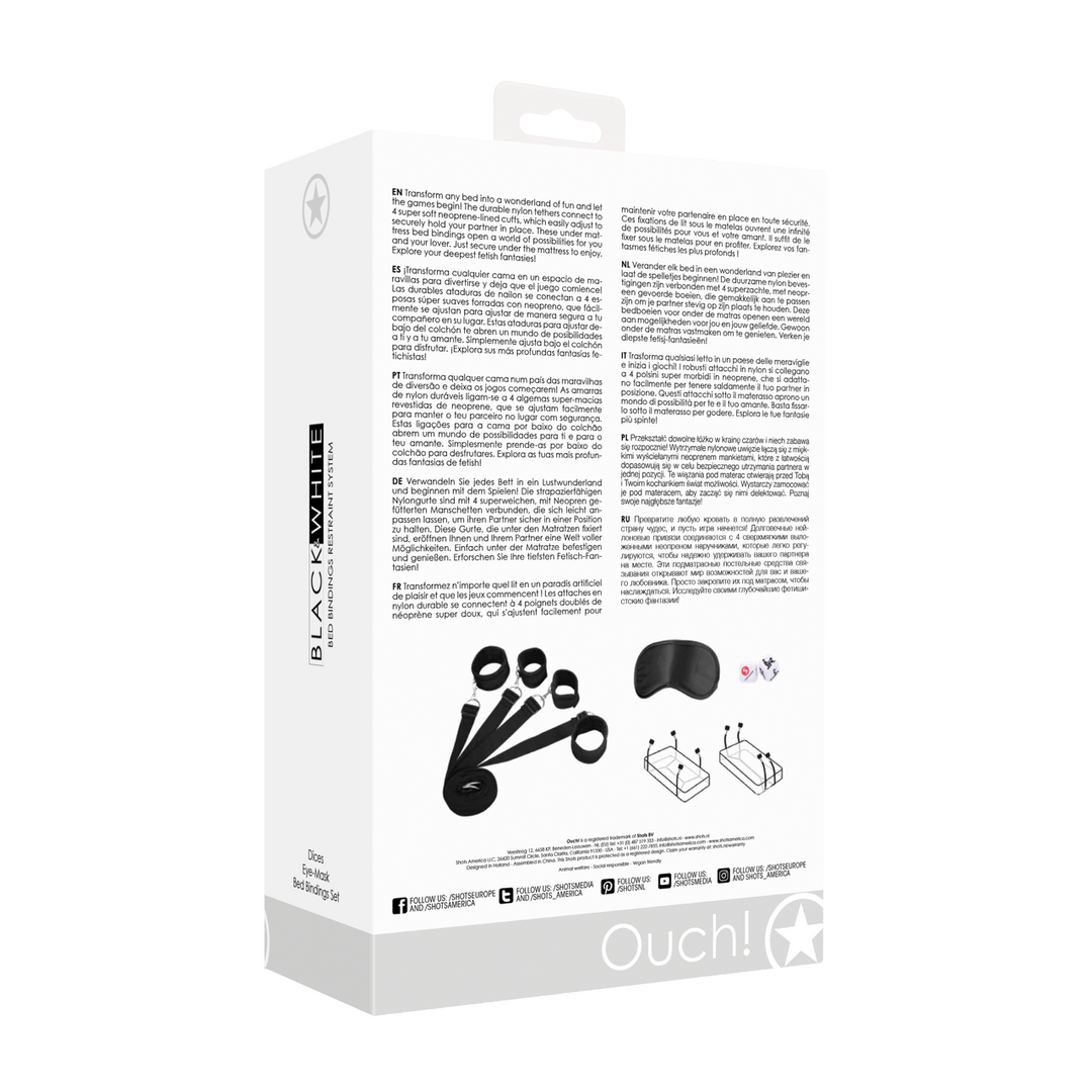 Bed restraint system – Comfortable nylon bed cuffs