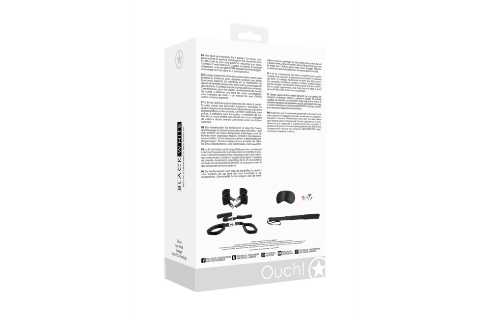 Bedpaalbindingen Set Zwart | Compleet & Sexy Bdsm Accessoires