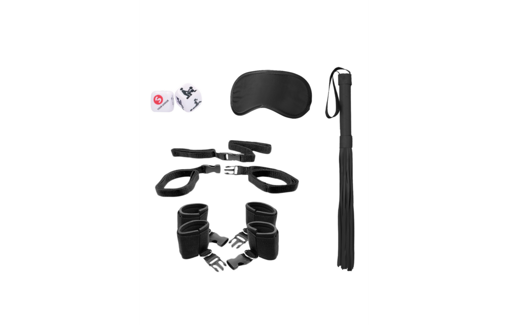 Bed Pole Restraints Set Black | Complete & Sexy BDSM Accessories