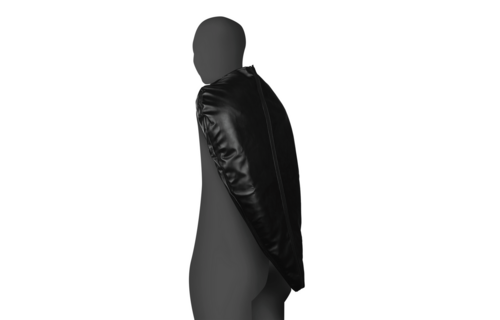 Zip-Up Volledige Arm en Schouder Mouw Beperking - Zwart