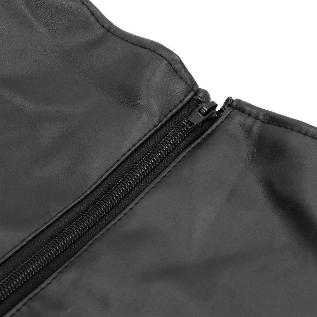 Zip-Up Volledige Arm en Schouder Mouw Beperking - Zwart