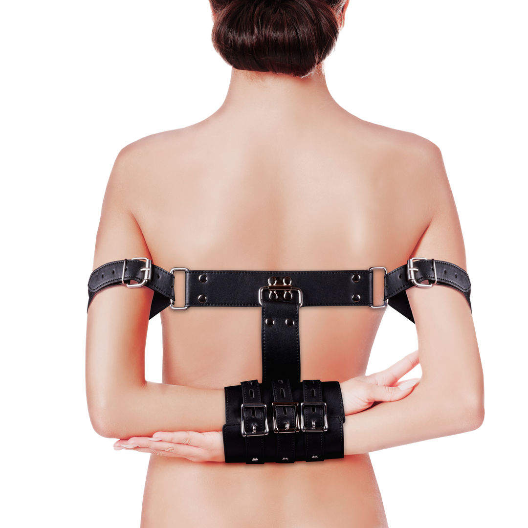 Complete Arm Cuffs Black - Comfort & Control | Ouch! By Shots
