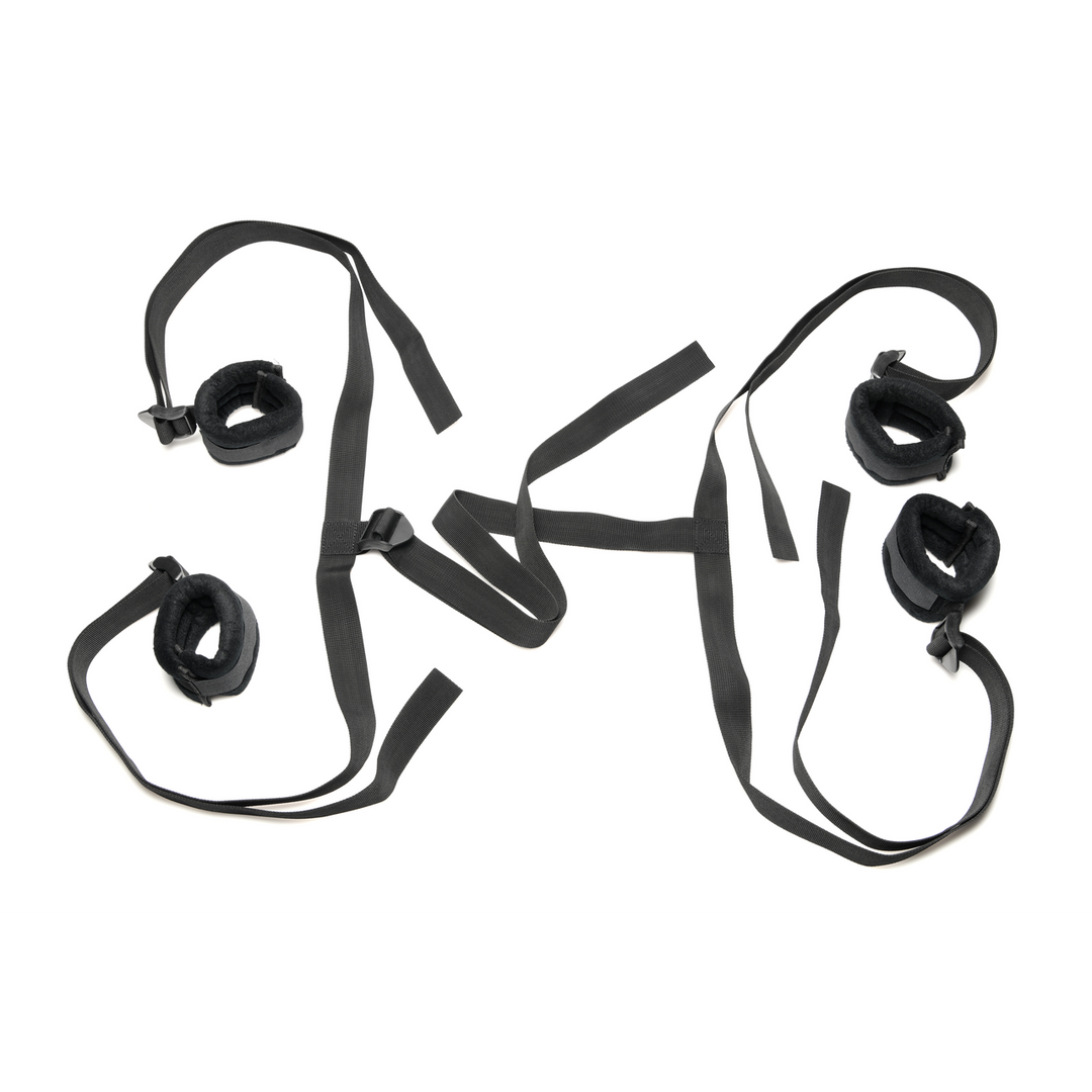 Lover'S Bed Restraint System Schwarz – Realistisch & Sinnlich