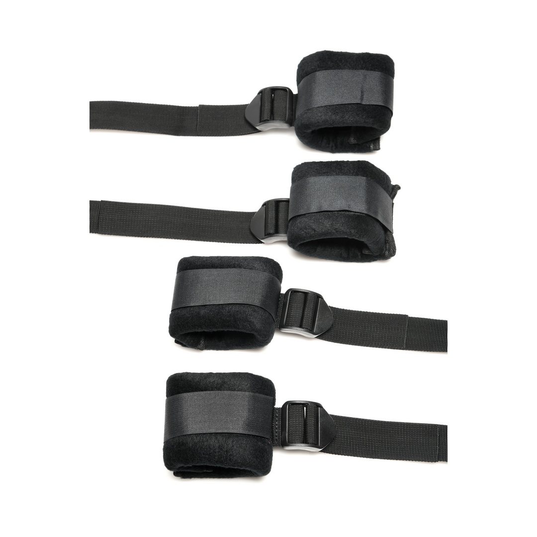Lover'S Bed Restraint Systeem Zwart – Realistisch & Sensueel