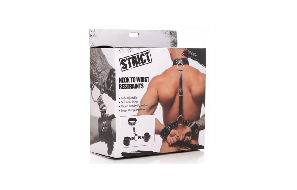 Hals Tot Pols Bindingen | Comfortabele Vegan Pu-Leer Handboeien