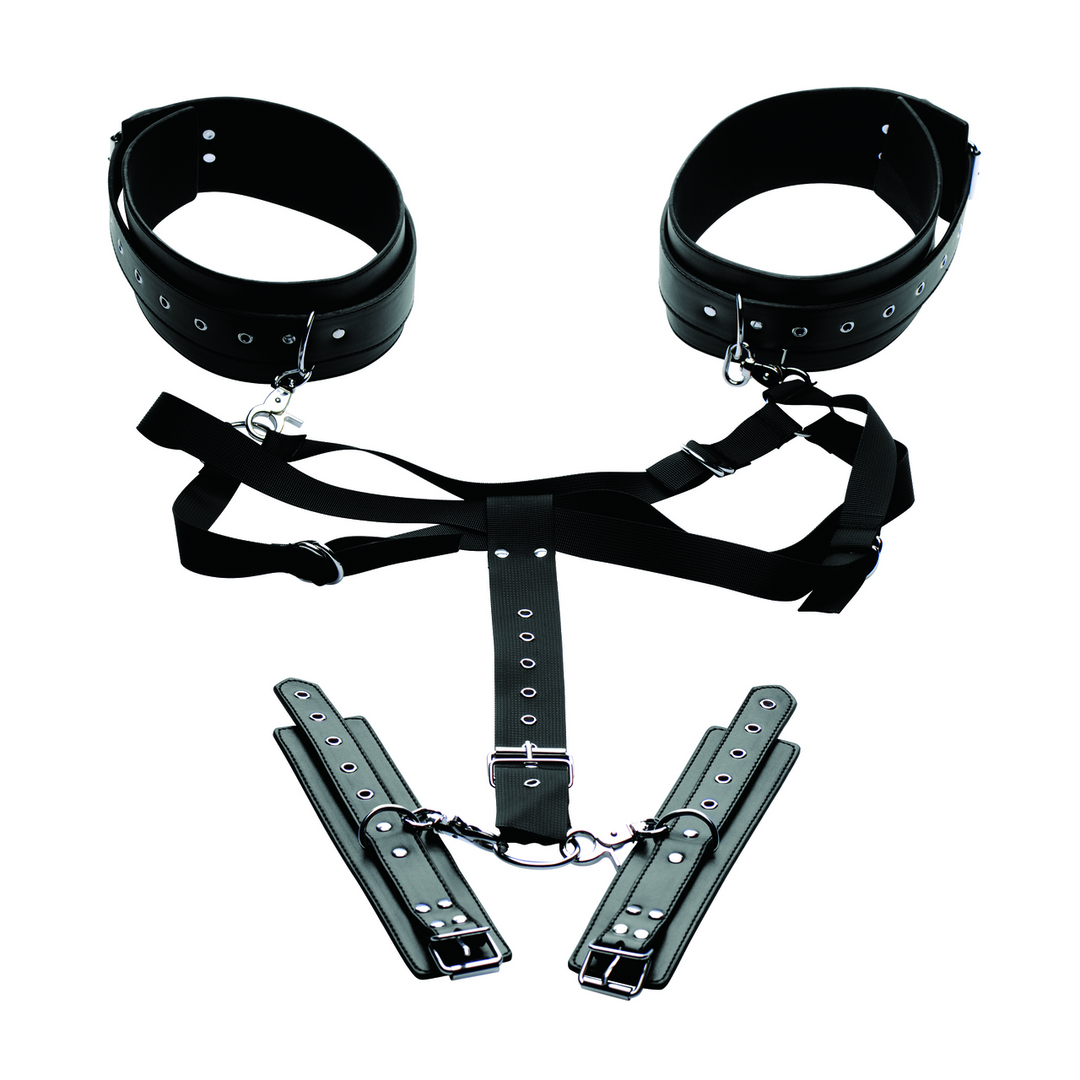 Easy Access Thigh Harness With Wrist Cuffs - Comfort & Control