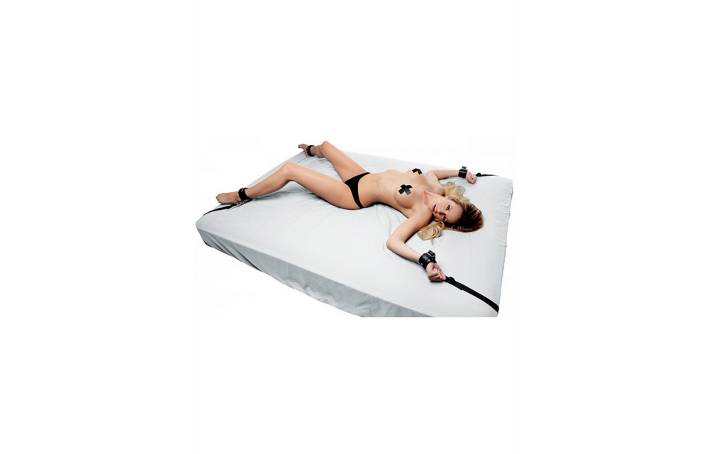 Bed Restraint Set Black | Comfort & Excitement From Xr Brands