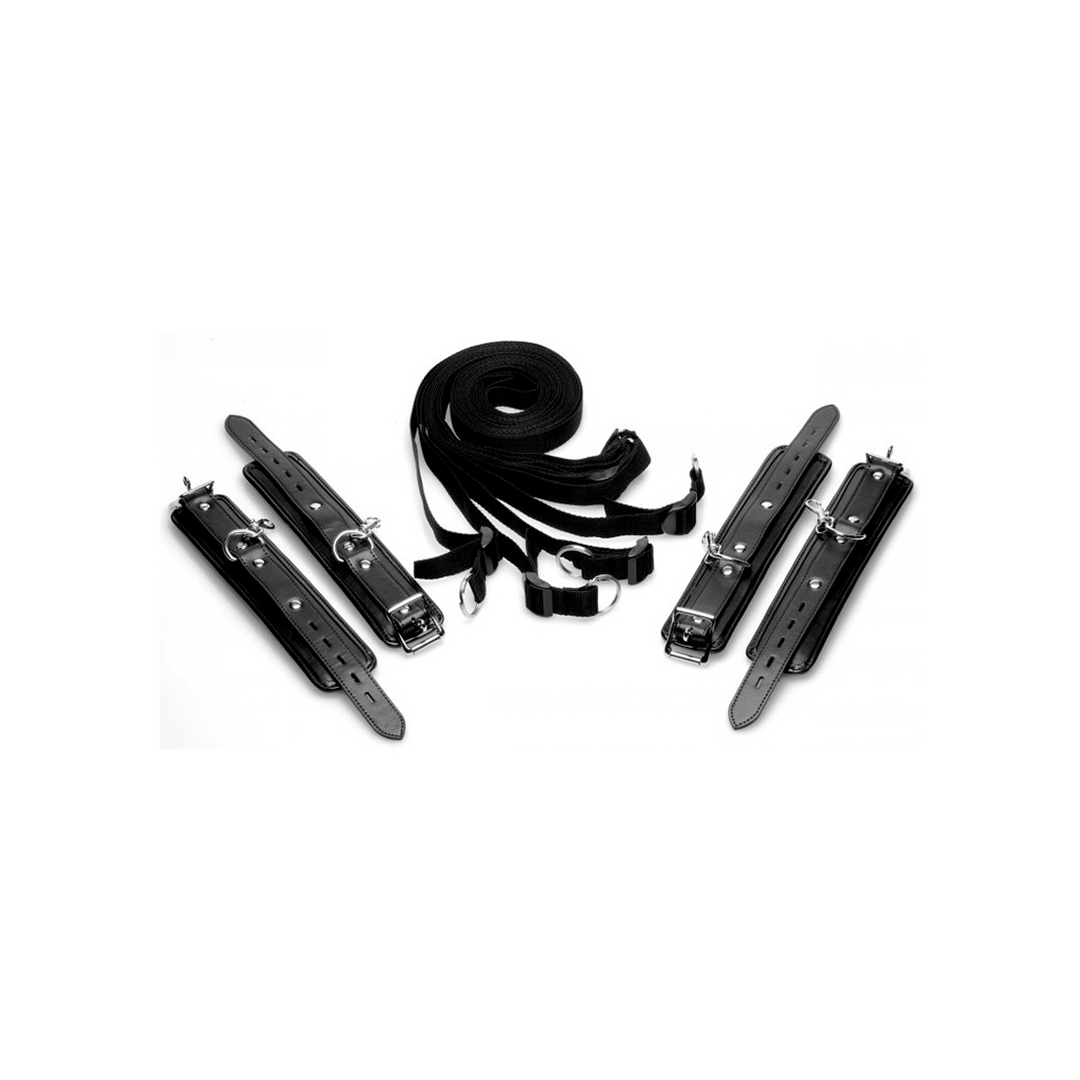 Bettfessel-Set Schwarz | Komfort & Spannung Von Xr Brands