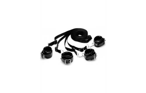 Bed Restraint Set Black | Comfort & Excitement From Xr Brands