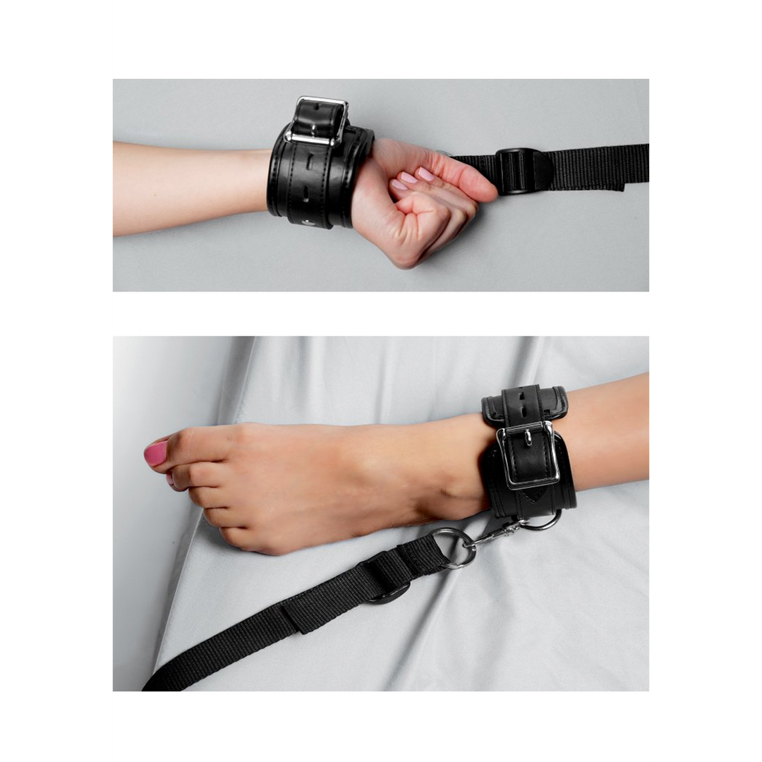 Bettfessel-Set Schwarz | Komfort & Spannung Von Xr Brands