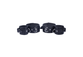 Leather Arm & Forearm Restraints Black | Durable & Comfortable