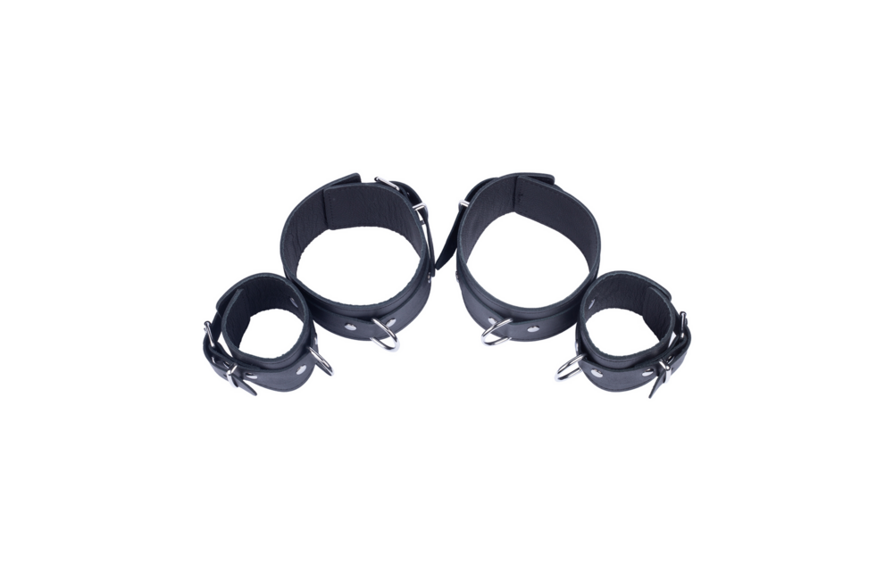 Leather Arm & Forearm Restraints Black | Durable & Comfortable