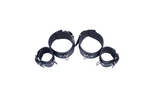 Leather Arm & Forearm Restraints Black | Durable & Comfortable